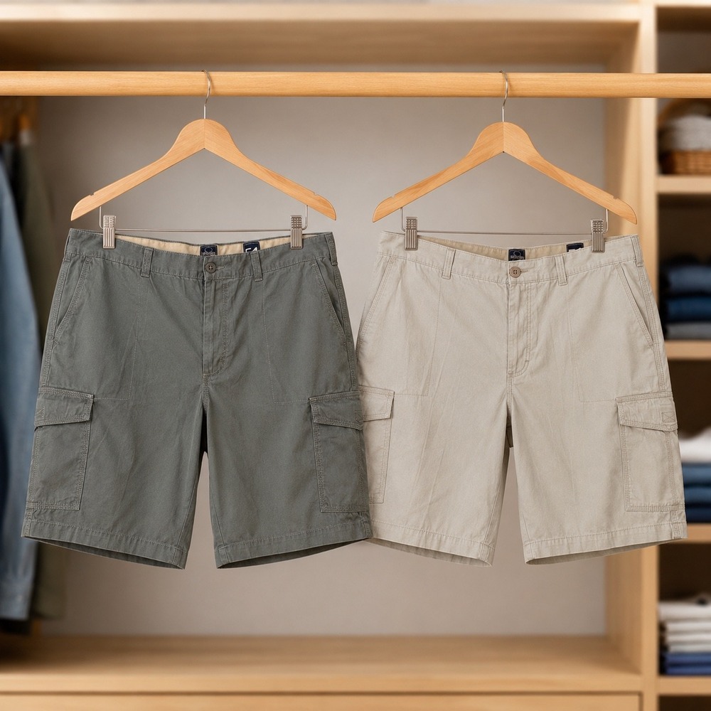 RedHead Mens Cargo Shorts Lot 2 Size 54 Big Tall Olive Stone Rock Bridge NWT
